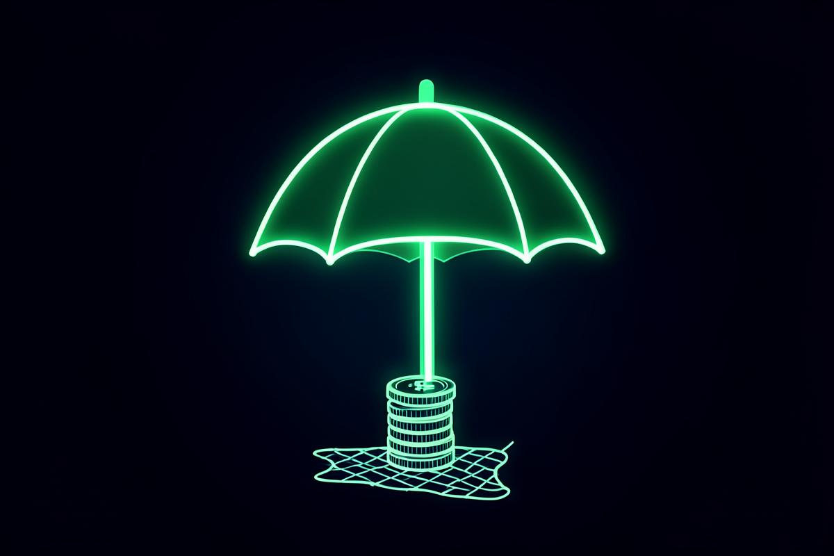 Abstract illustration of an emergency savings fund growing month by month